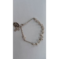 Pulseira Rosas em Branco