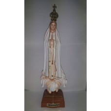 Nossa Senhora de Fatima em Pasta de Resina com Brilhantes