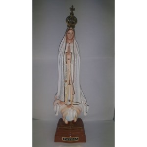 Nossa Senhora de Fatima em Pasta de Resina com Brilhantes